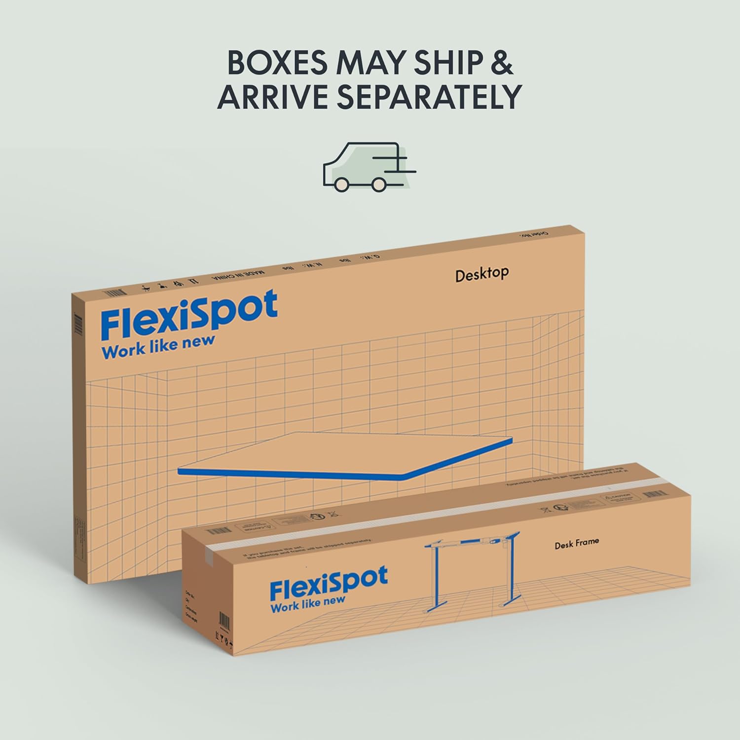 FLEXISPOT EN1 Whole-Piece Standing Desk