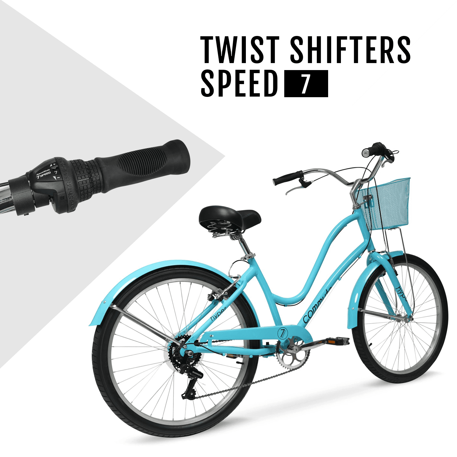Bicycle 26 Woman's Commute Neon Teal