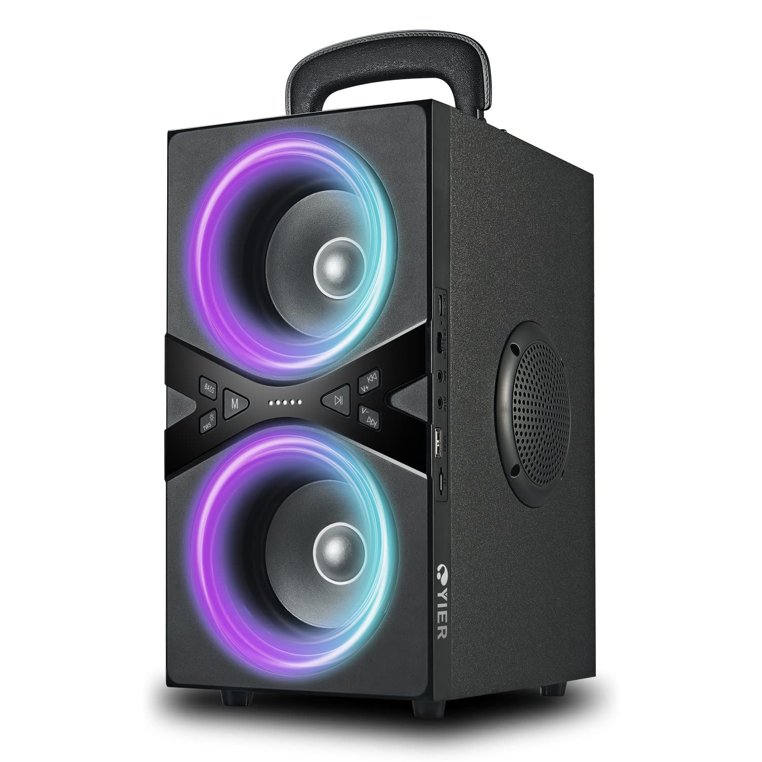 YIER Wireless TWS Portable Bluetooth Speaker with Lights
