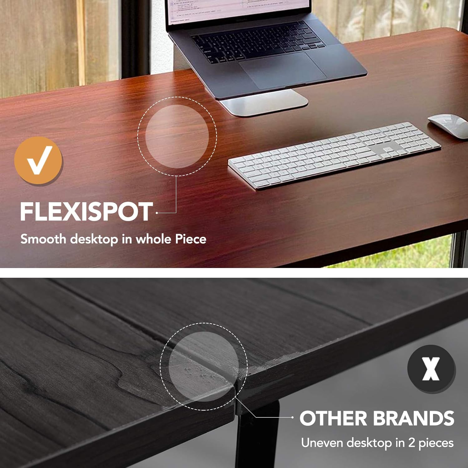 FLEXISPOT EN1 Whole-Piece Standing Desk