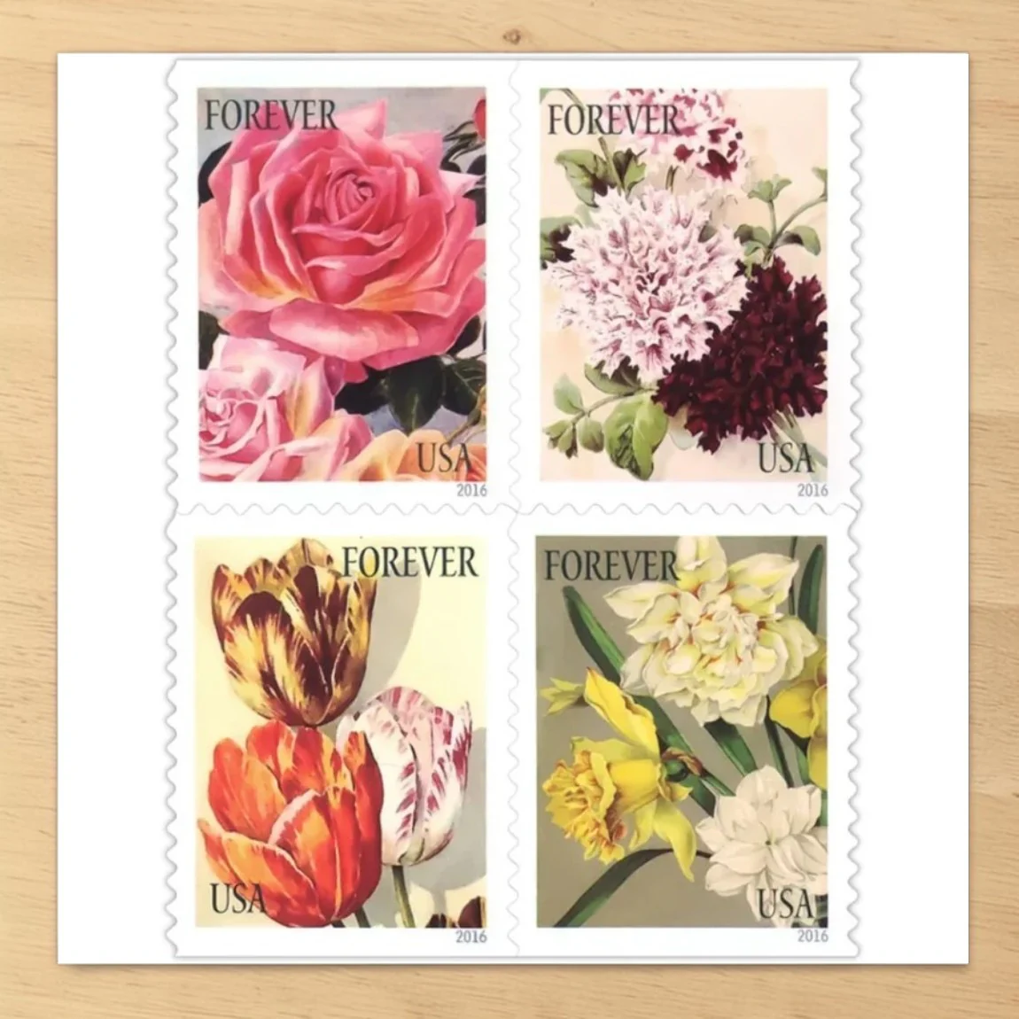 2015 Botanical Art Forever Postage Stamps Sheet First-Class Postage
