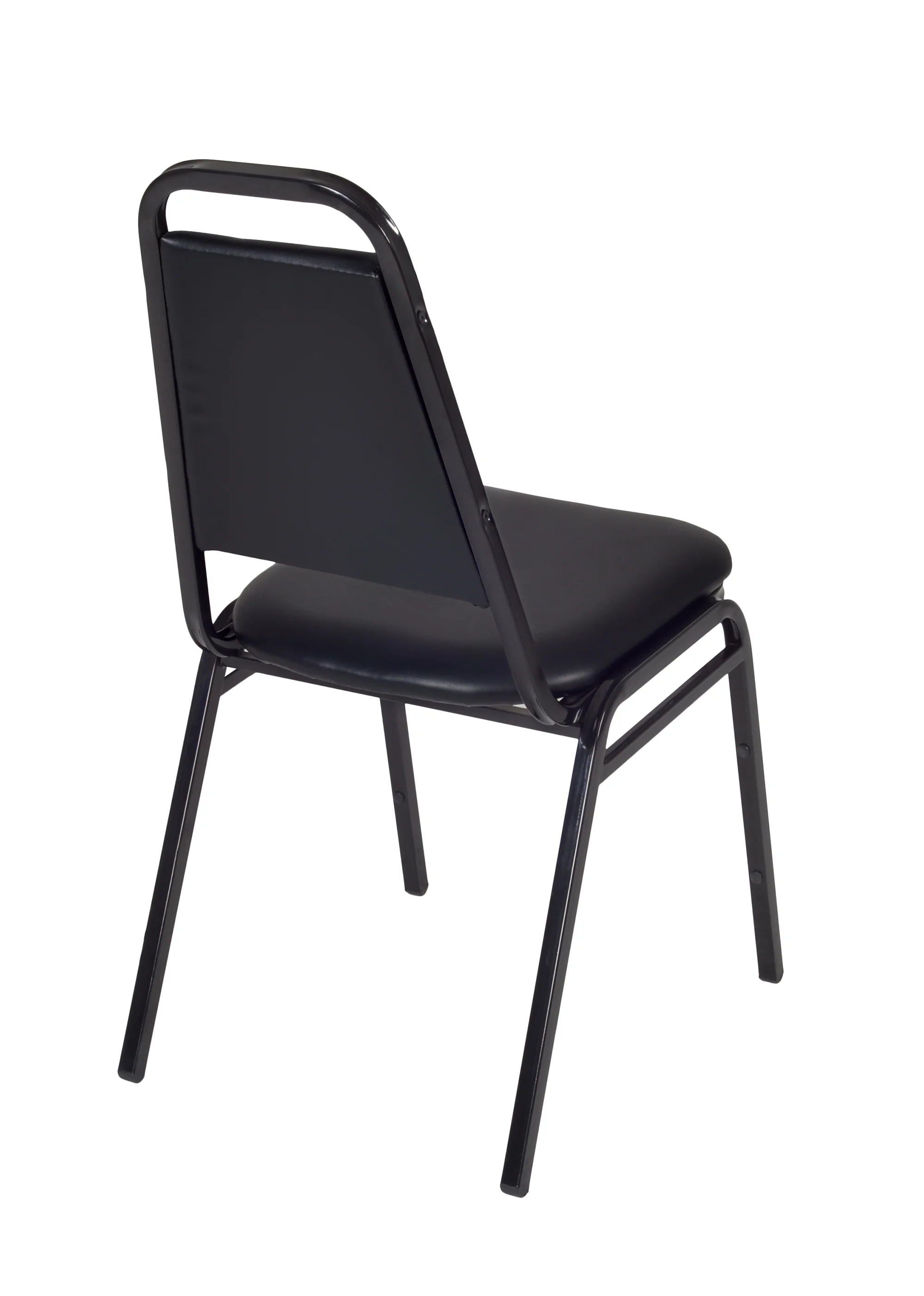 Regency Restaurant Stack Chairs, Black, PK40 8029BK40PK