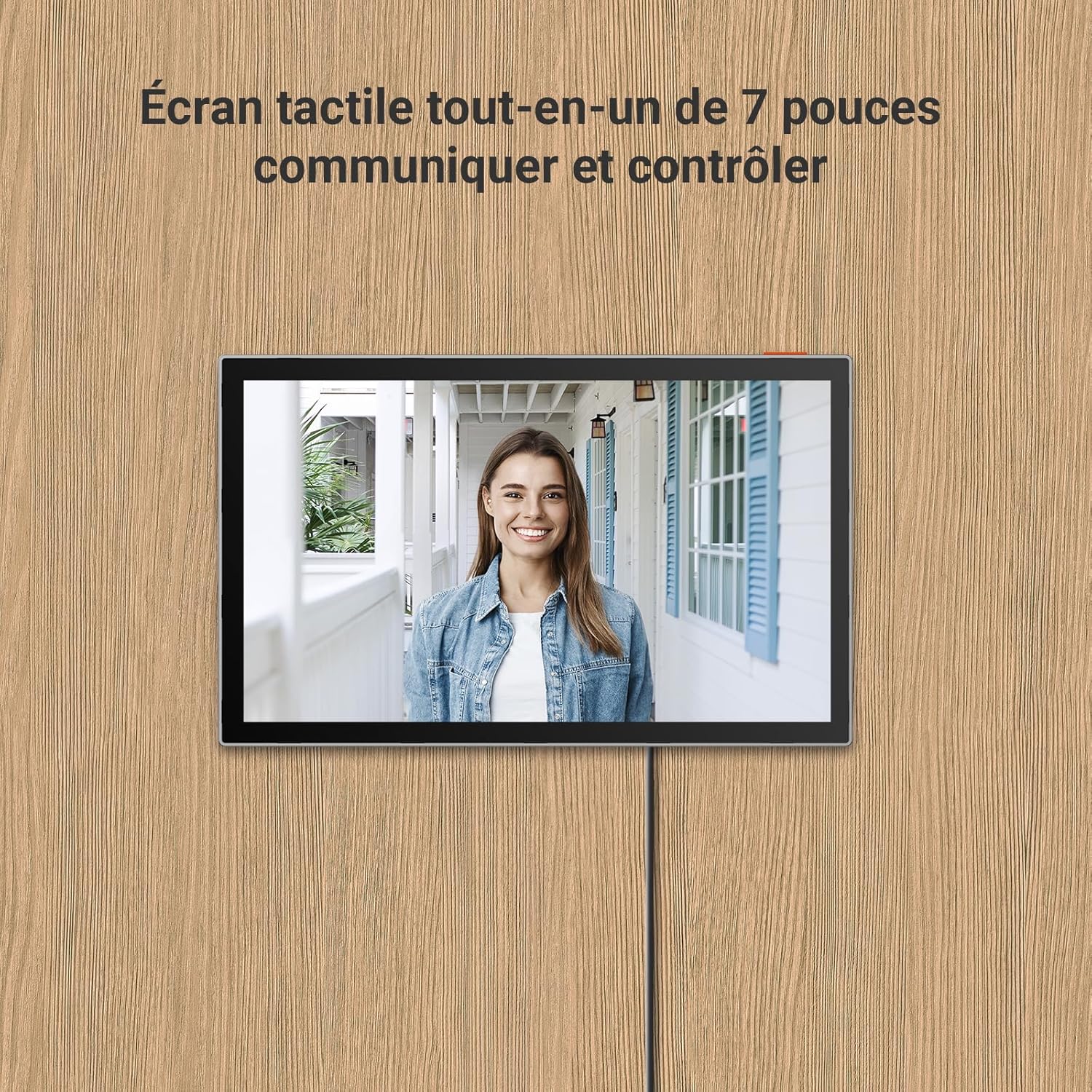 Visiophone connecté HP7 2K écran 7 pouces détection humaine RFID audio bidirectionnel vision nocturne WiFi