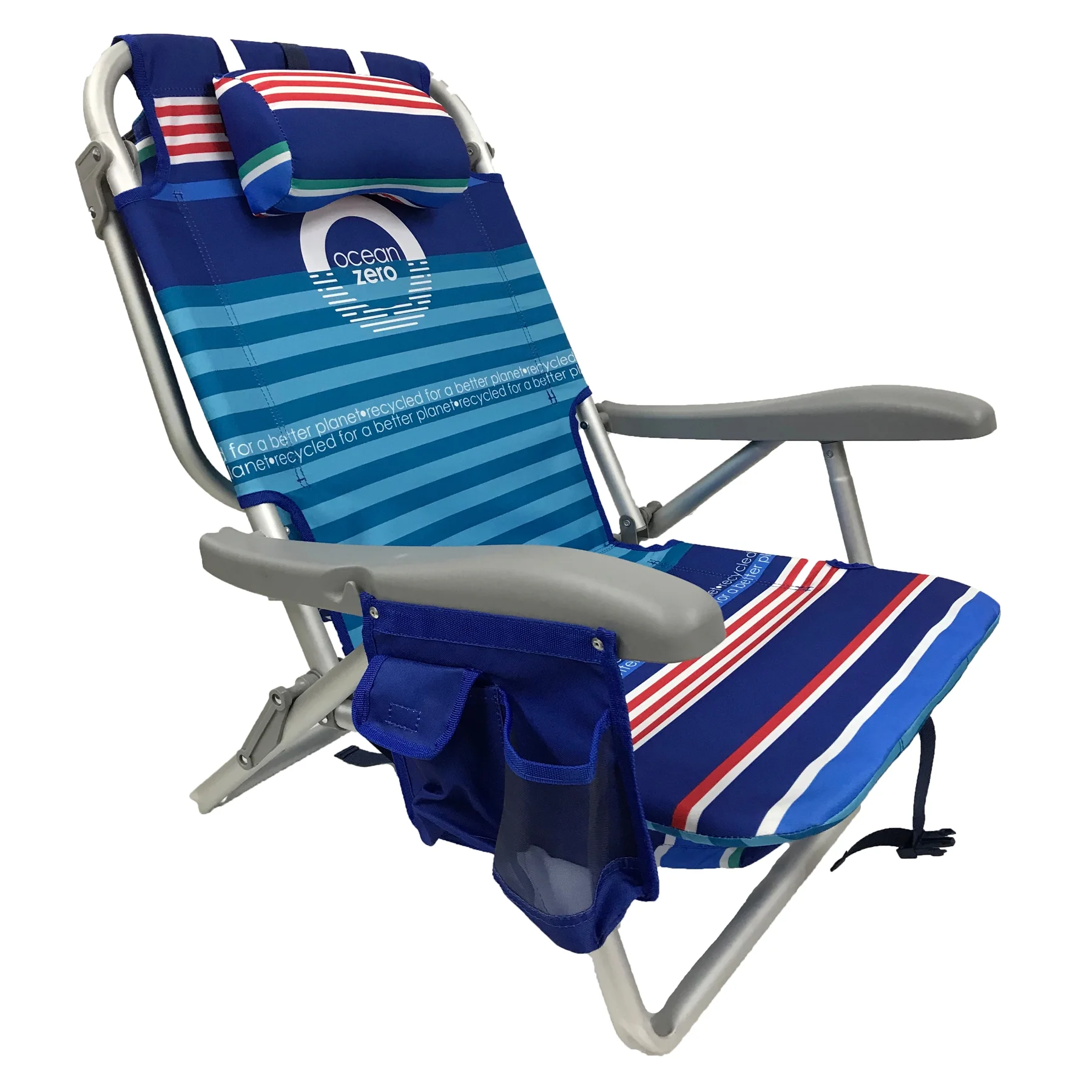 (2 Pack) Ocean Zero Deluxe Backpack Chair Striped
