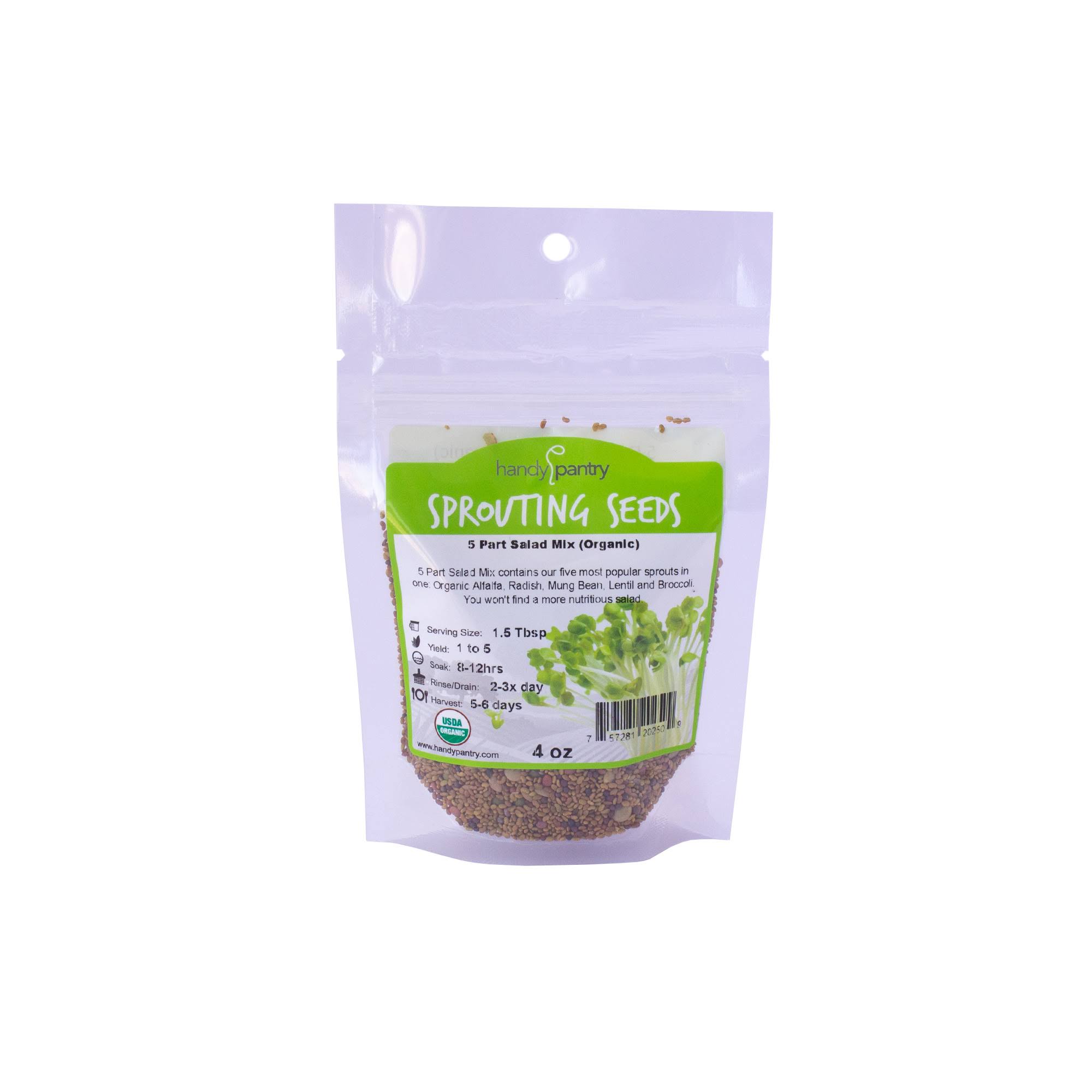 Handy Pantry Organic 5 Part Salad Mix - 4 oz pouch