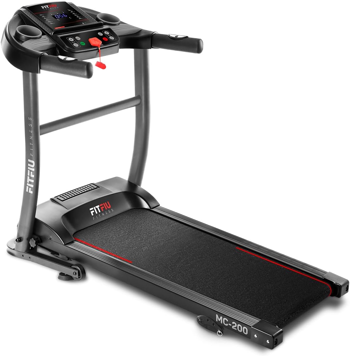 Tapis de course pliable 1500W 14 km/h inclinaison manuelle surface 40 x 110 cm 12 programmes LCD capteur pulsations