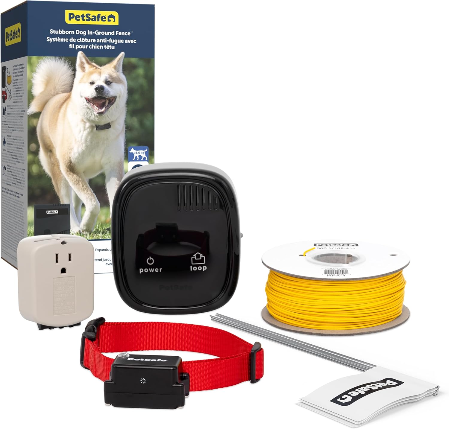 Clôture anti fugue collier et fil pour grand chien étanche
