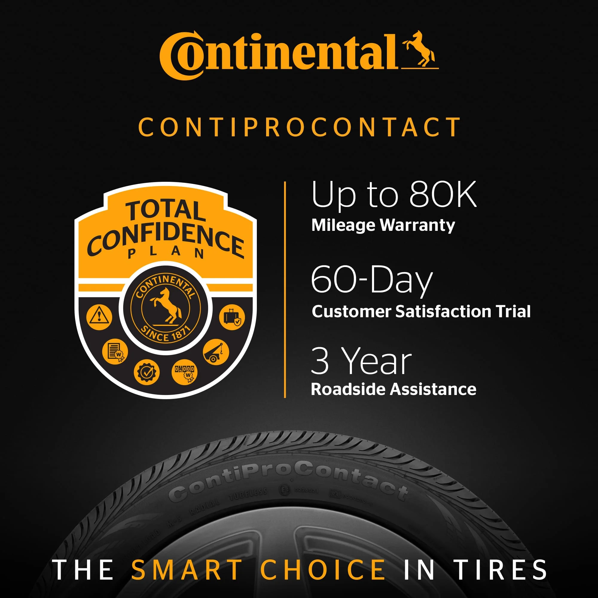 Continental Contiprocontact All-Season 225/45R18 91V Passenger Tire