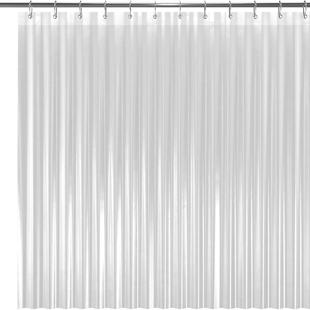 Liba Peva 10-Gauge Shower Curtain Liner, 36 W x 72 H - Clear, 10g Extra Heavy Duty Thickness for Bathroom