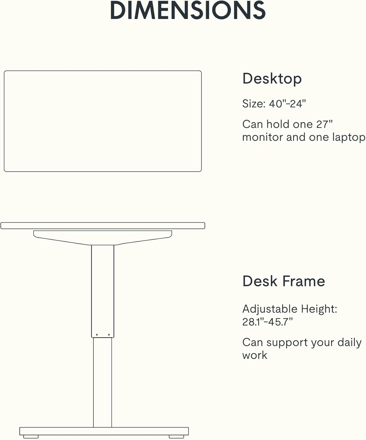 FLEXISPOT EN1 Whole-Piece Standing Desk