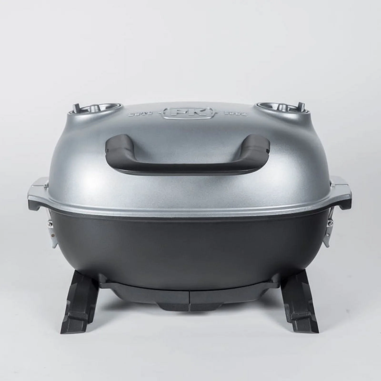 PK Grills 17 In. PKGO Charcoal Grill and Smoker Silver