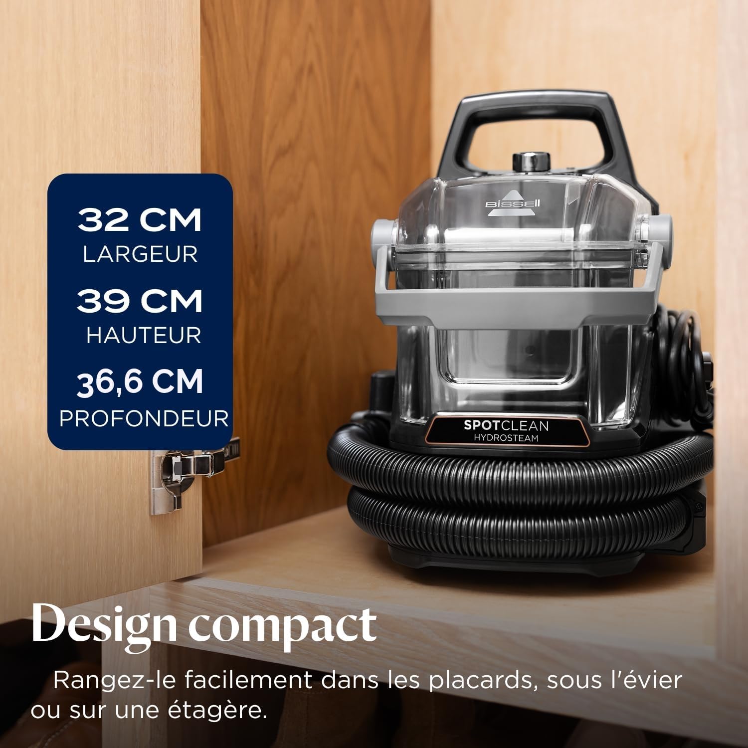 Shampouineuse canapé SpotClean HydroSteam 1000W nettoyage vapeur tapis moquettes meubles tissus voiture 3689N