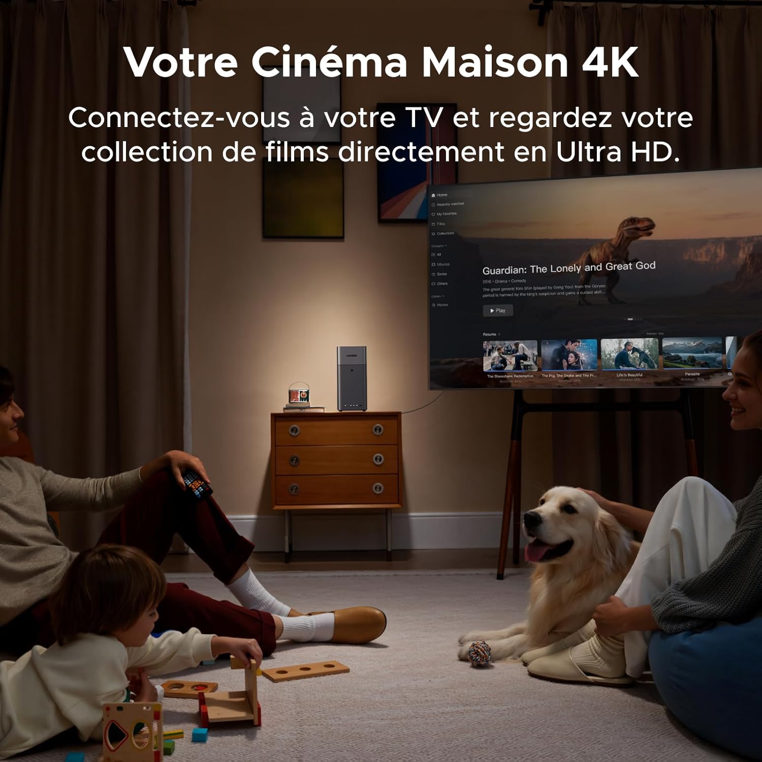 NAS 2 baies 4 Go RAM NFC LAN 1 GbE système débutant sans disque