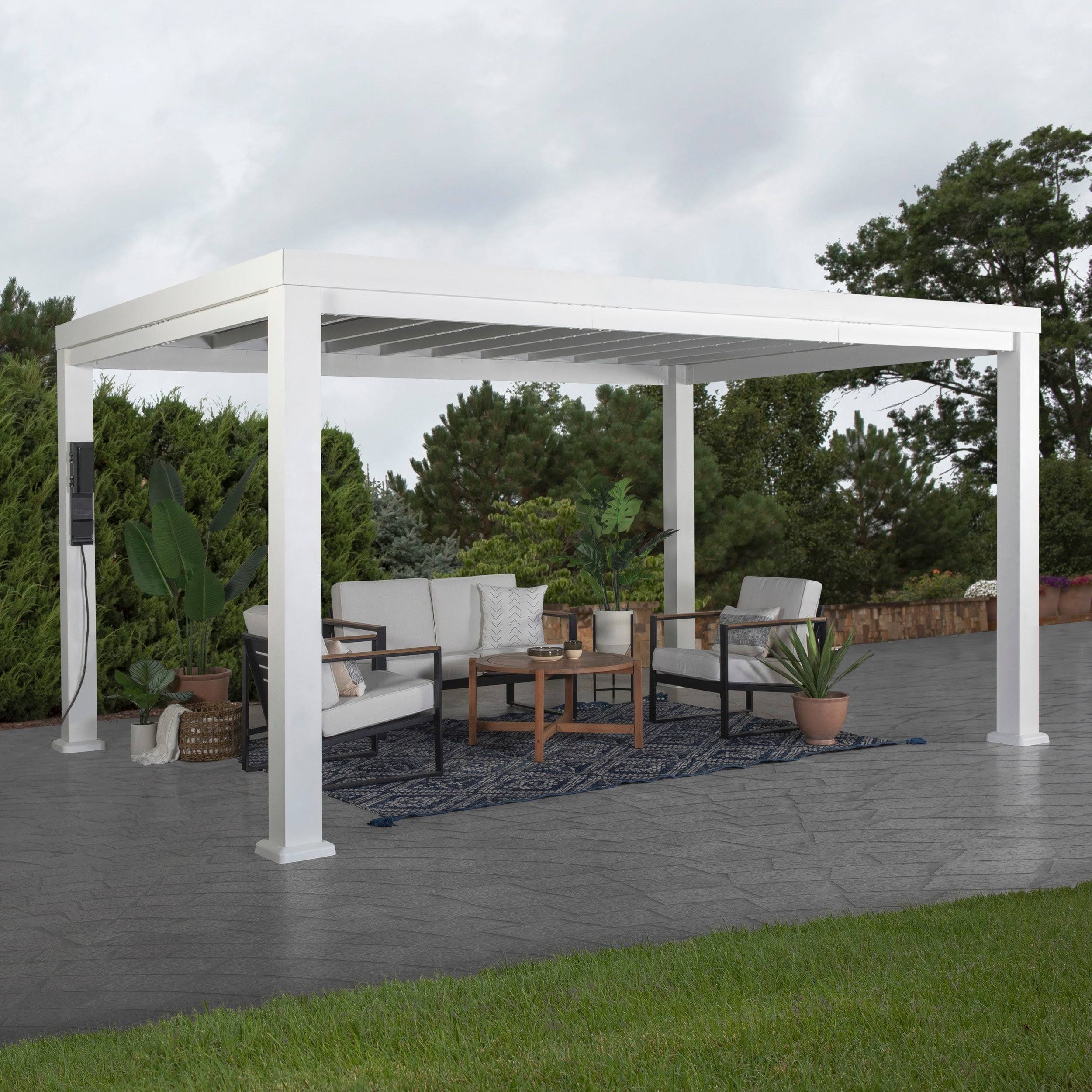 14x10 Windham Modern Steel Pergola