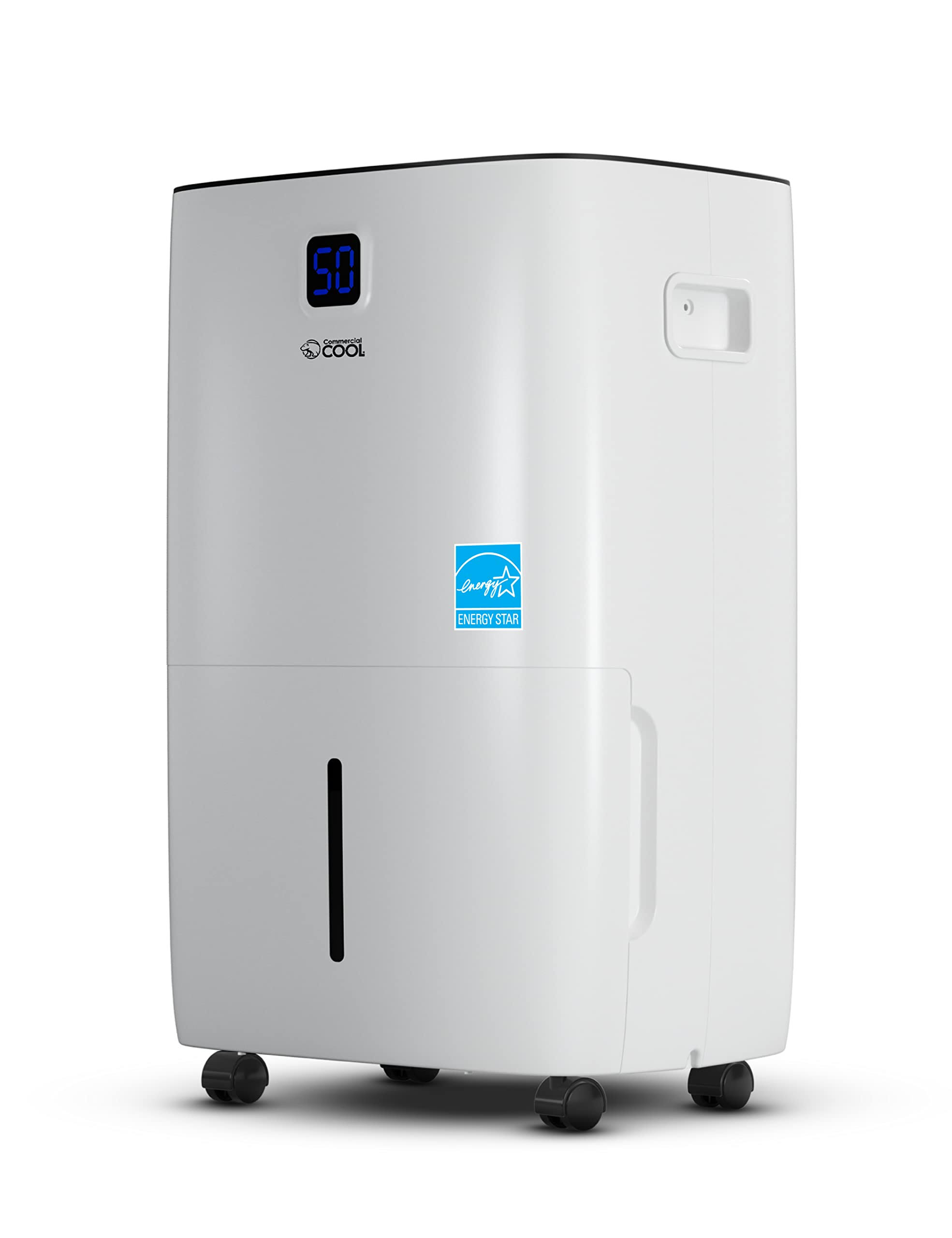 Commercial Cool 50 Pint Portable Dehumidifier - White