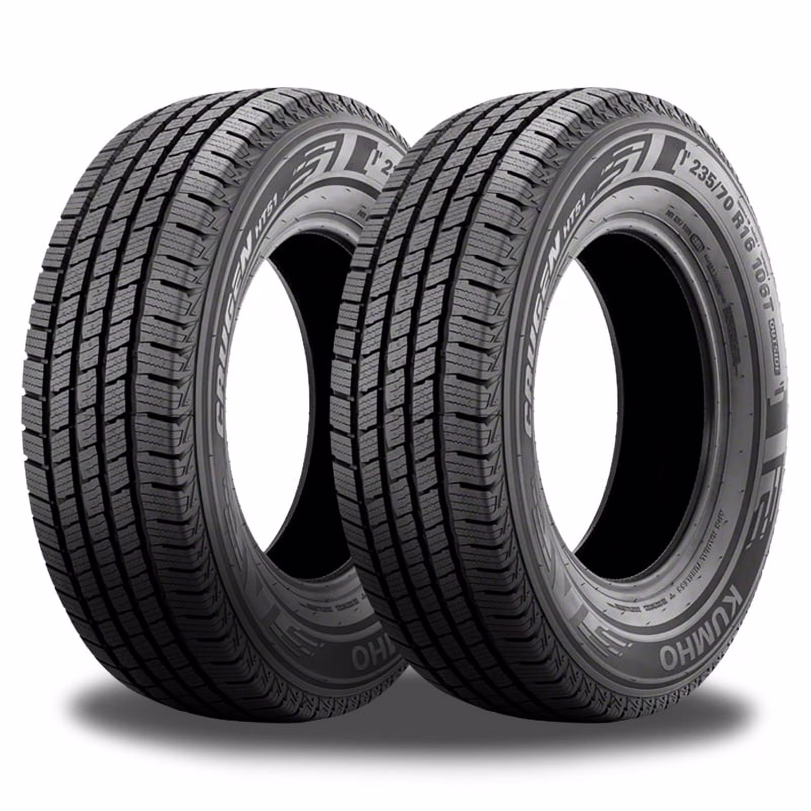 Set of 4 Kumho Crugen HT51 215/70R15 98T All-Season Tires 70000 Mileage, 3PMSF Rated 2234903 / 215/70/15 / 2157015