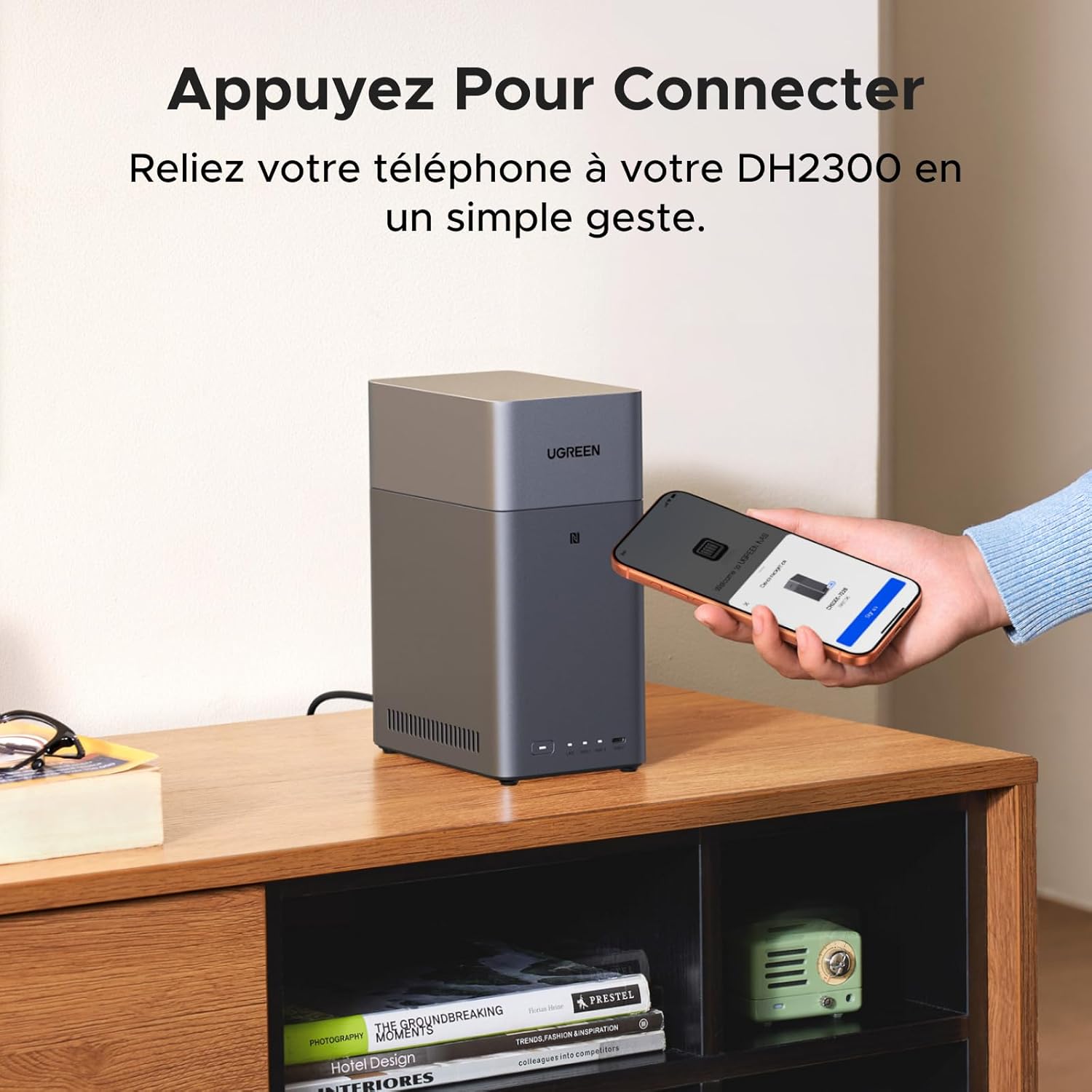 NAS 2 baies 4 Go RAM NFC LAN 1 GbE système débutant sans disque