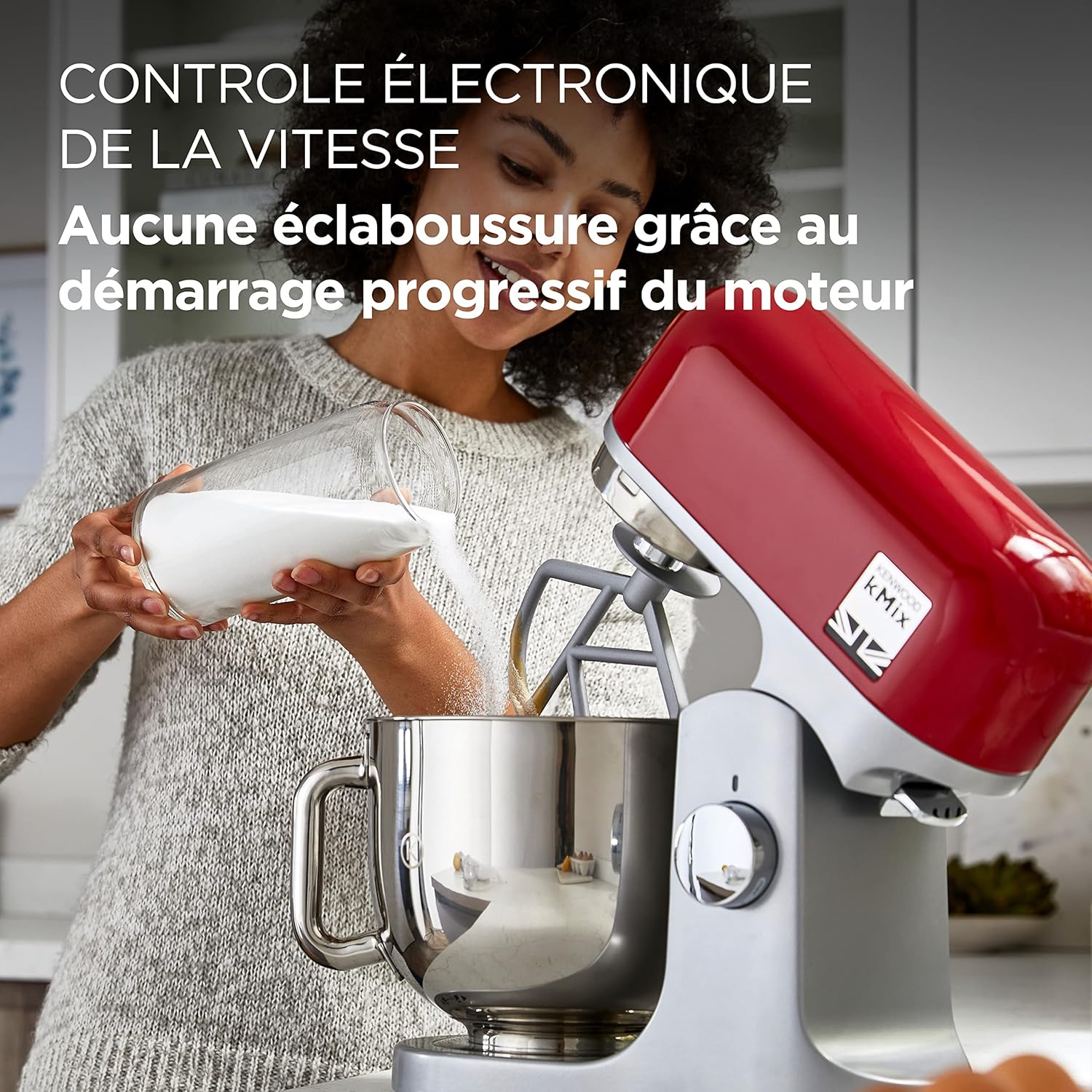 Robot pâtissier 1000 W bol 5 L rouge