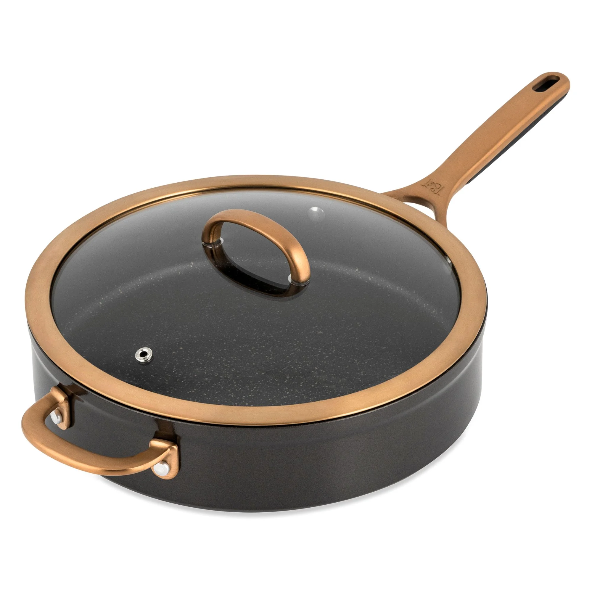 Thyme & Table Supreme 12 - Piece Non - Stick Cookware Set, Pots and Pans Set - Bronze