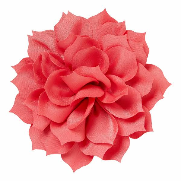Offray Poppy Lotus Flower Great for Sewing & Crafting Projects Accessories - Red - 4 1/2 in