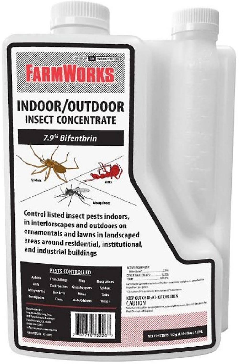 FarmWorks 75226 Indoor & Outdoor Insect Control Concentrate 64oz Liquid