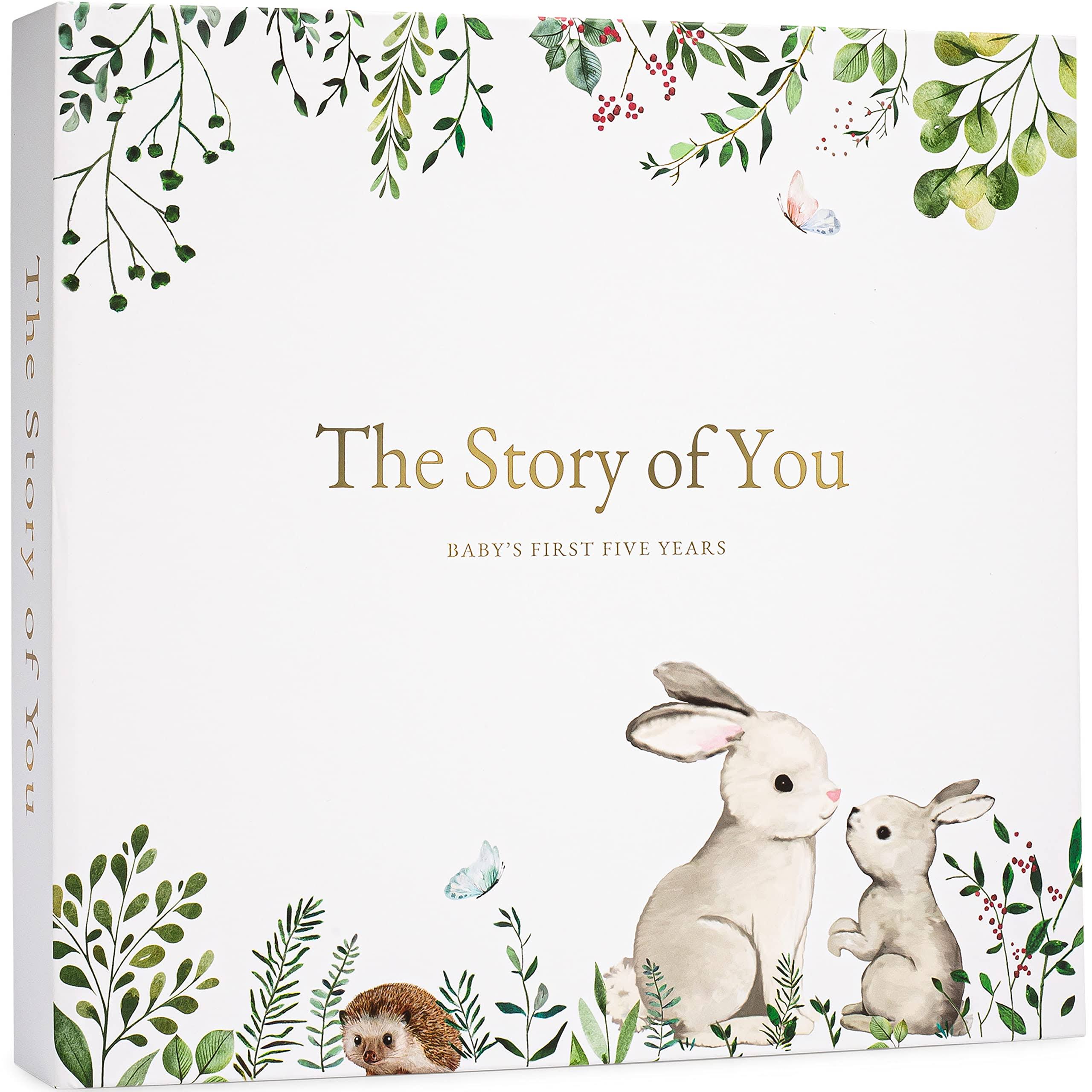 Ziri & Zane Keepsake Memory Book for Baby Boy or Girl ÿ Timeless First 5 Year Baby Book ÿ A Milestone Book to Record Every Event from Birth to Age 5 ÿ