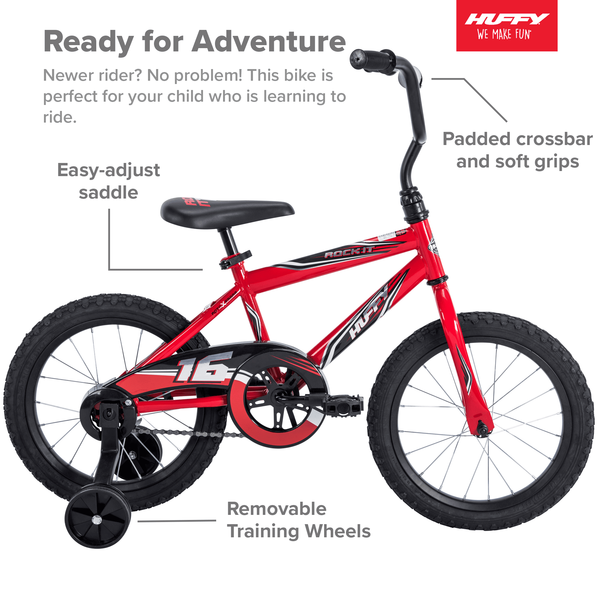 16 in. Rock It Boy Kids Bike. Red
