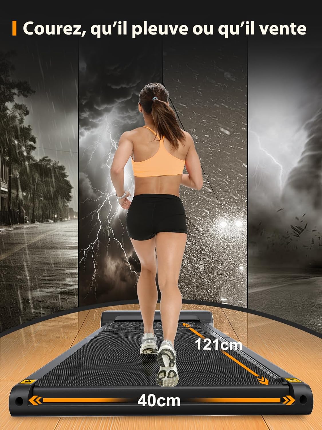 Tapis de marche pliable WalkingPad 6 km/h silencieux télécommande maison bureau