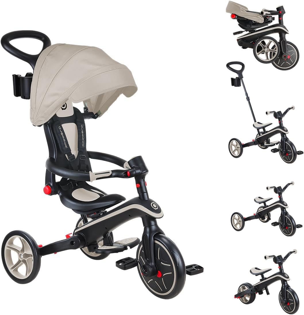 Tricycle pliable évolutif 4 en 1 pour enfants 10 mois à 5 ans